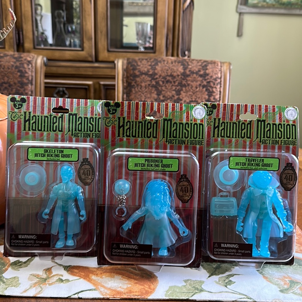 SET OF 3 HAUNTED MANSION 40TH Anniversary Action Figures 👻👻👻